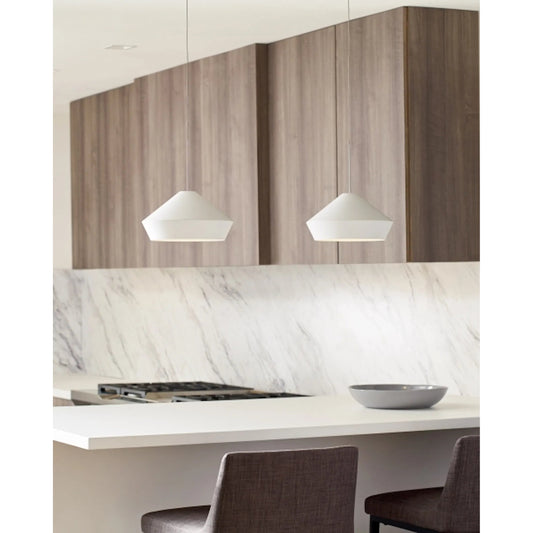 Brummel Pendant by Visual Comfort & Co. in satin nickel. Made from metal in a modern style.