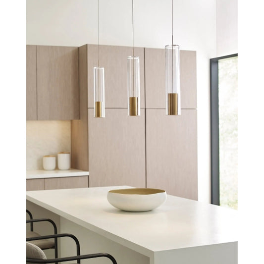 Captra Pendant by Visual Comfort & Co. in white. Made from glass in a modern style.
