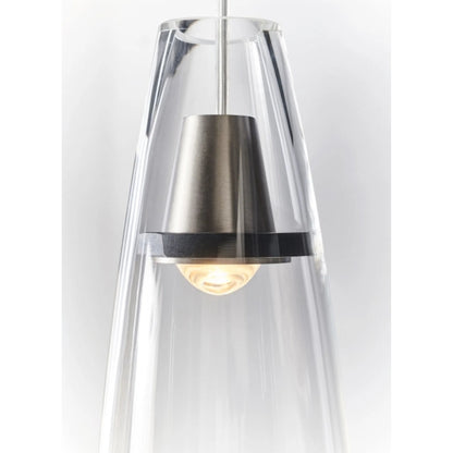Coda Pendant by Tech Lighting in satin nickel. Made from glass in a modern style.