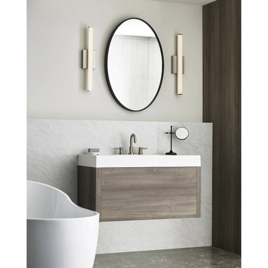 Lufe Square 24" Bath by Visual Comfort & Co. in chrome. Made from metal in a unique style.