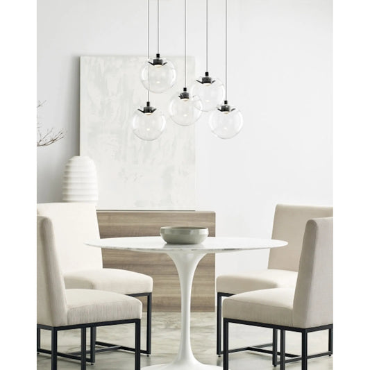 Mini Palona Pendant by Visual Comfort & Co. in white. Made from glass in a unique style.