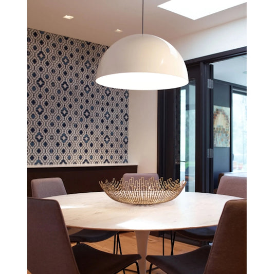 Powell Street Pendant by Tech Lighting in black. Made from metal in a modern style.