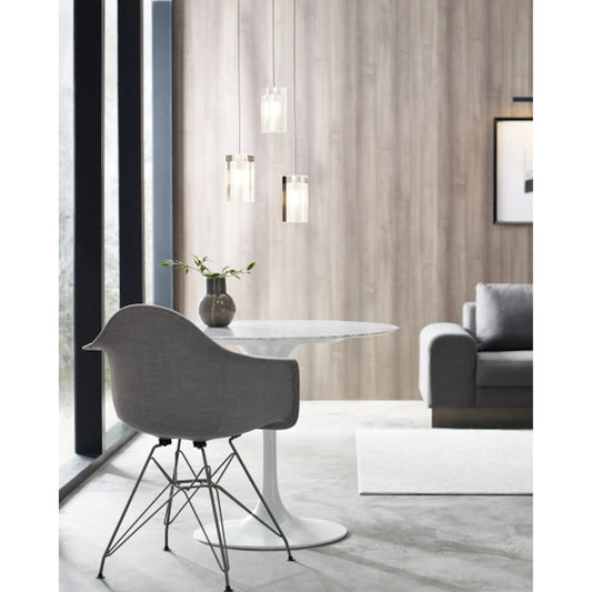 Solitude Pendant by Visual Comfort & Co. in white. Made from glass in a unique style.