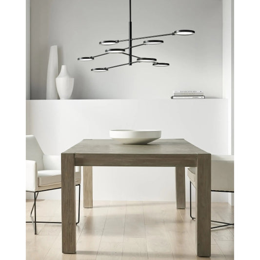 Spectica 8" Chandelier by Visual Comfort & Co. in white. Made from aluminum in a unique style.