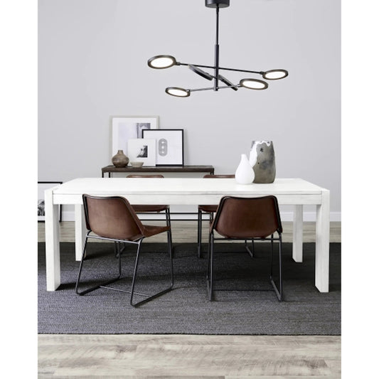 Spectica Chandelier by Tech Lighting in matte black. Made from aluminum in a modern style.