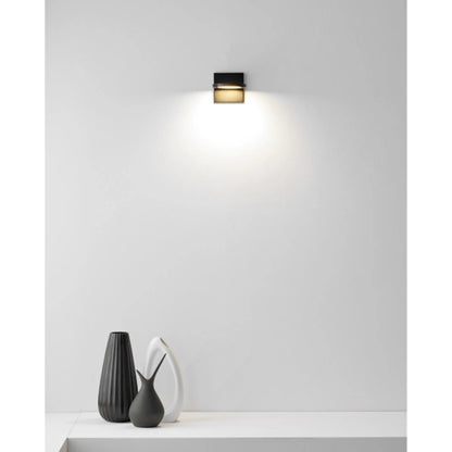 Spectica Wall Sconce by Tech Lighting in matte black. Made from aluminum in a modern style.