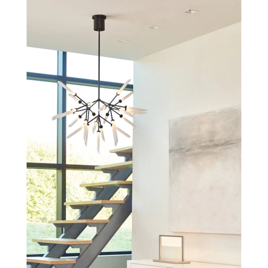 Spur Chandelier by Tech Lighting. Made from aluminum in a modern style.