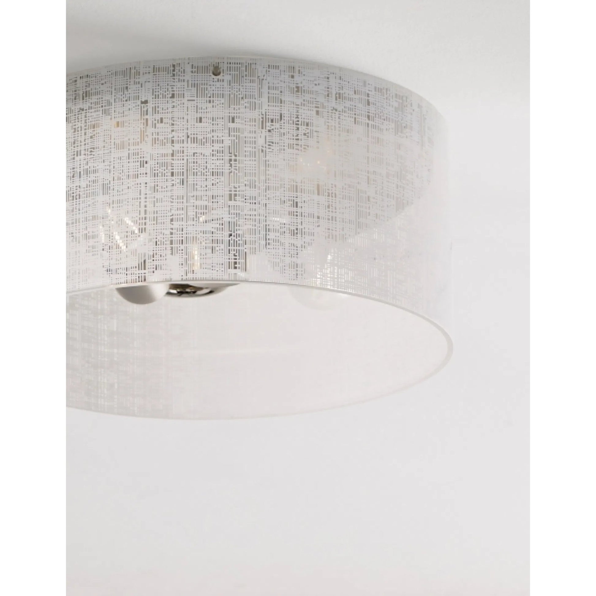 Vetra Ceiling Light Flush by Tech Lighting in satin nickel. Made from glass in a cottage & farmhouse style.