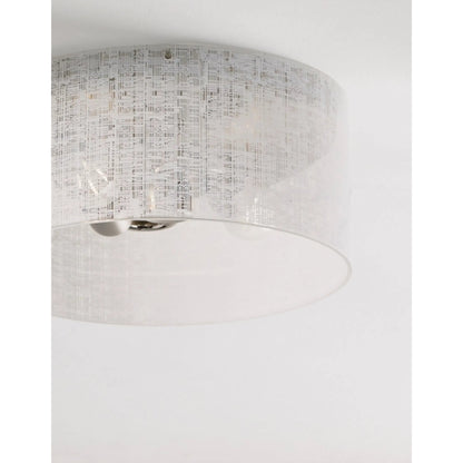 Vetra Ceiling Light Flush by Tech Lighting in satin nickel. Made from glass in a cottage & farmhouse style.