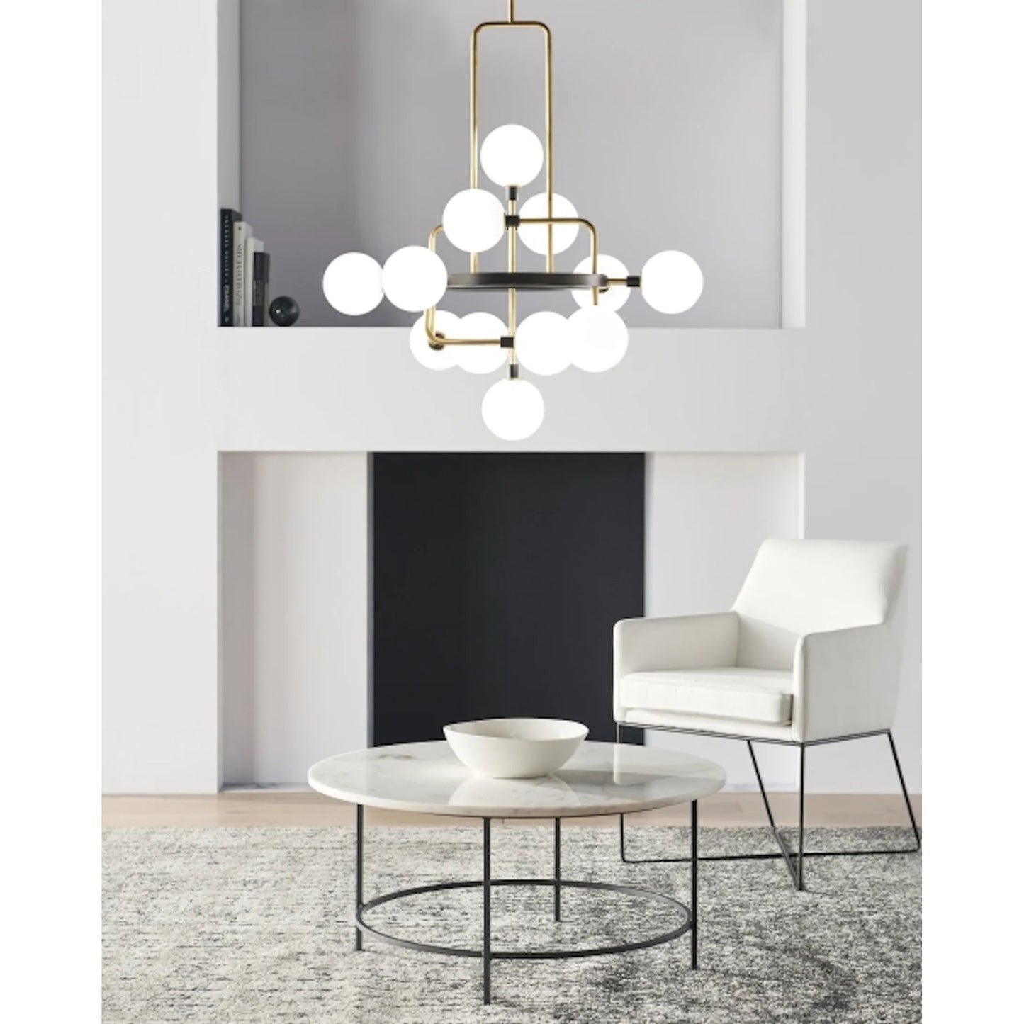 008 SR-808147,SR-808149 | Lifestyle | Viaggio Chandelier by Tech Lighting. Made from metal in a modern style.