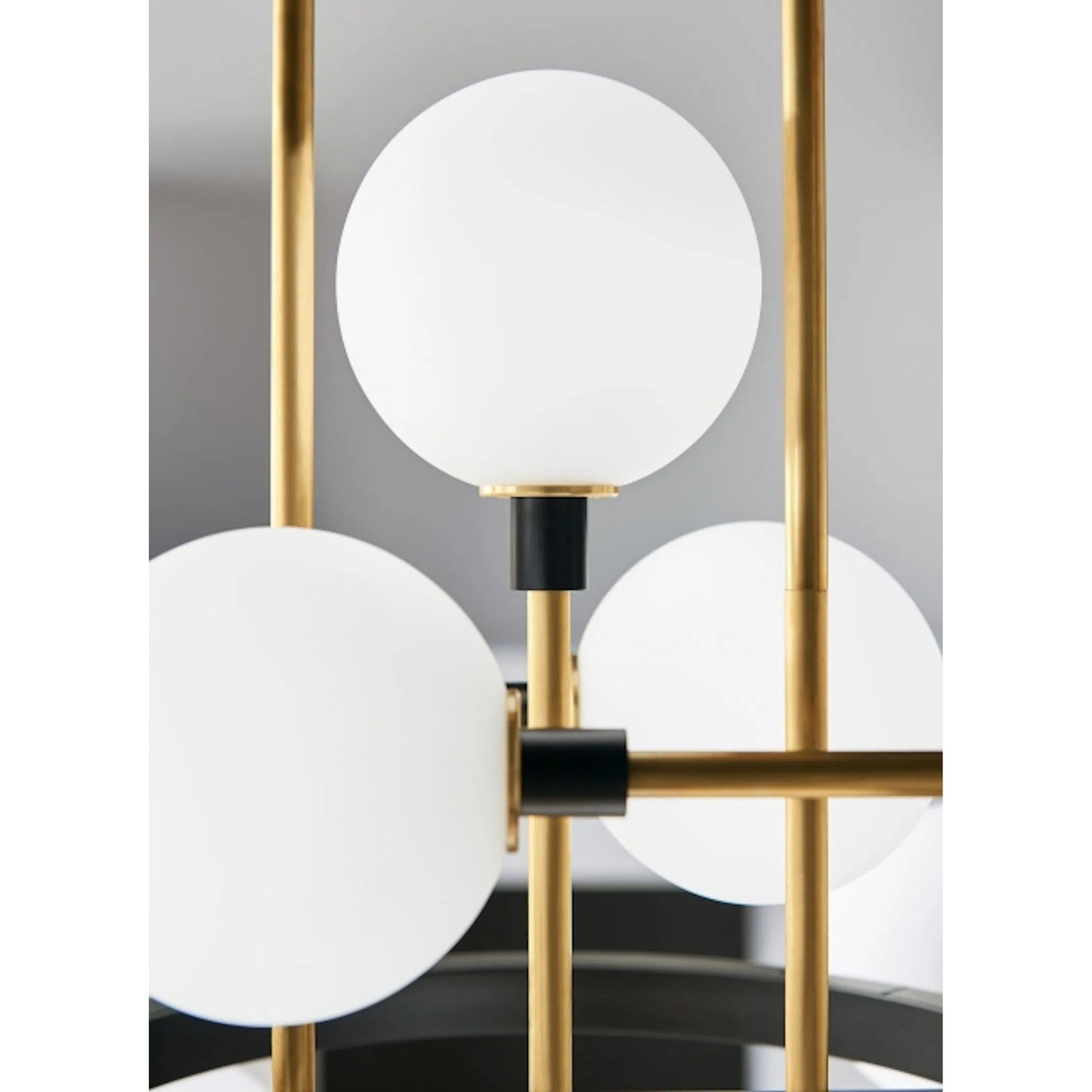 005 SR-808147,SR-808149 | Closeup | Viaggio Chandelier by Tech Lighting. Made from metal in a modern style.