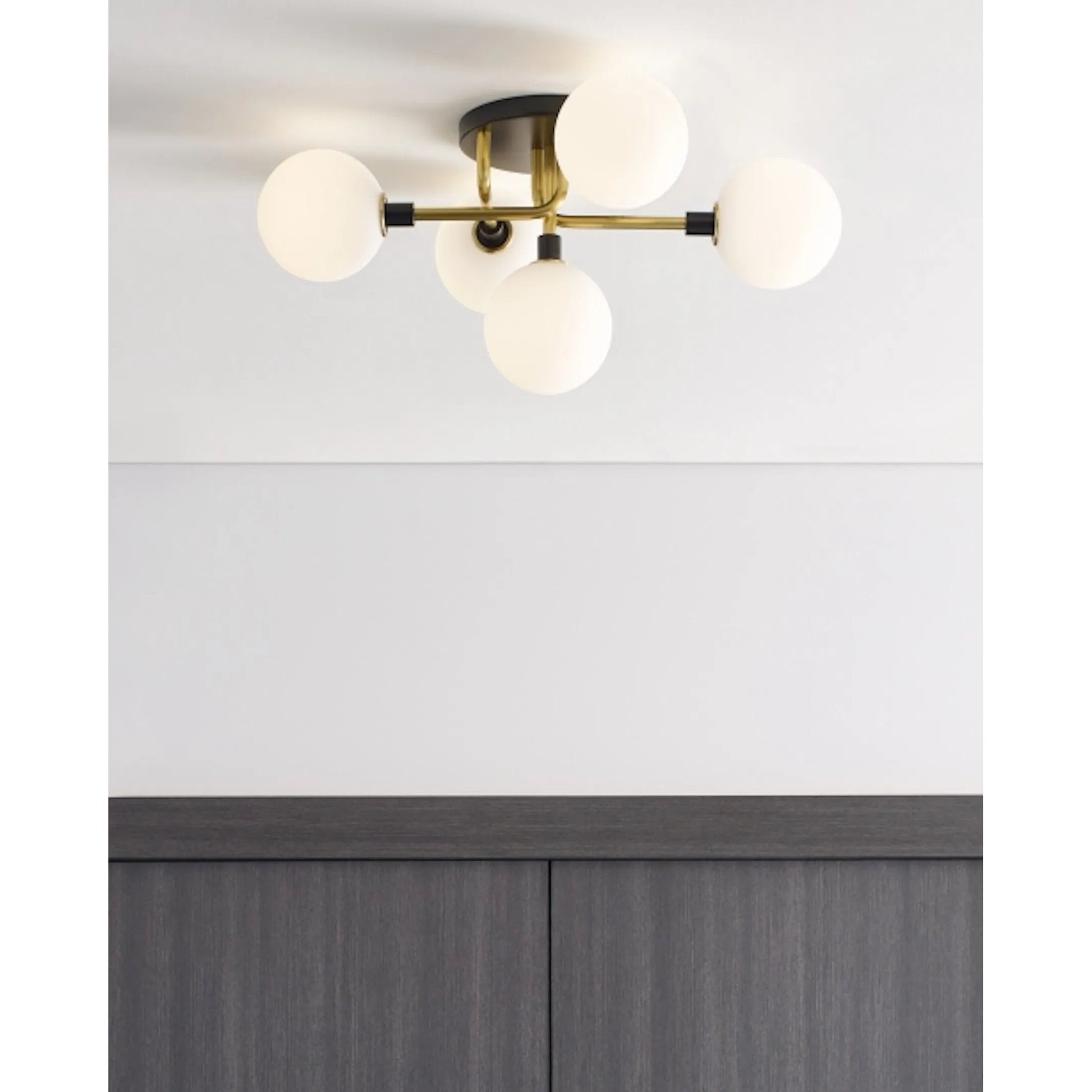 Viaggio Flush Mount by Tech Lighting. Made from metal in a modern style.