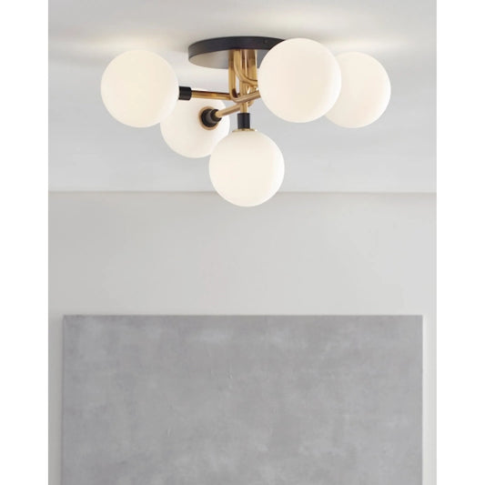 Viaggio Flush Mount by Tech Lighting. Made from metal in a modern style.