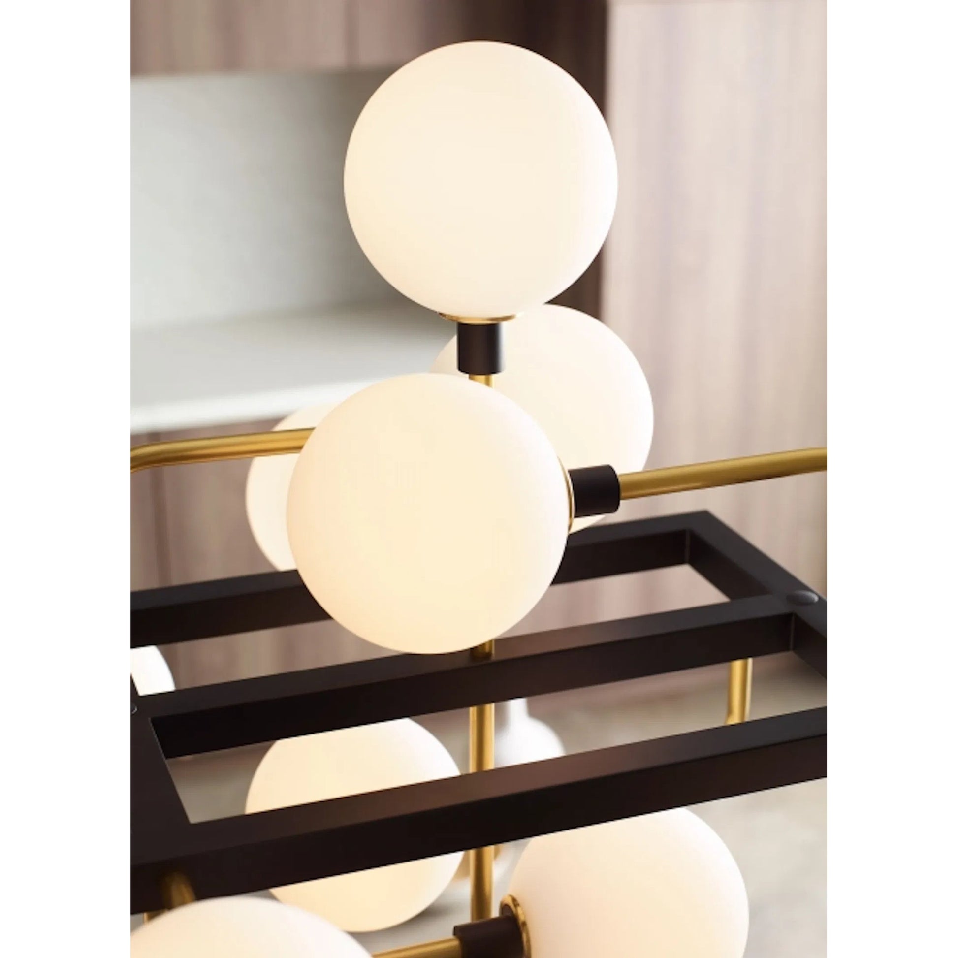 Viaggio Linear Chandelier by Tech Lighting. Made from metal in a modern style.