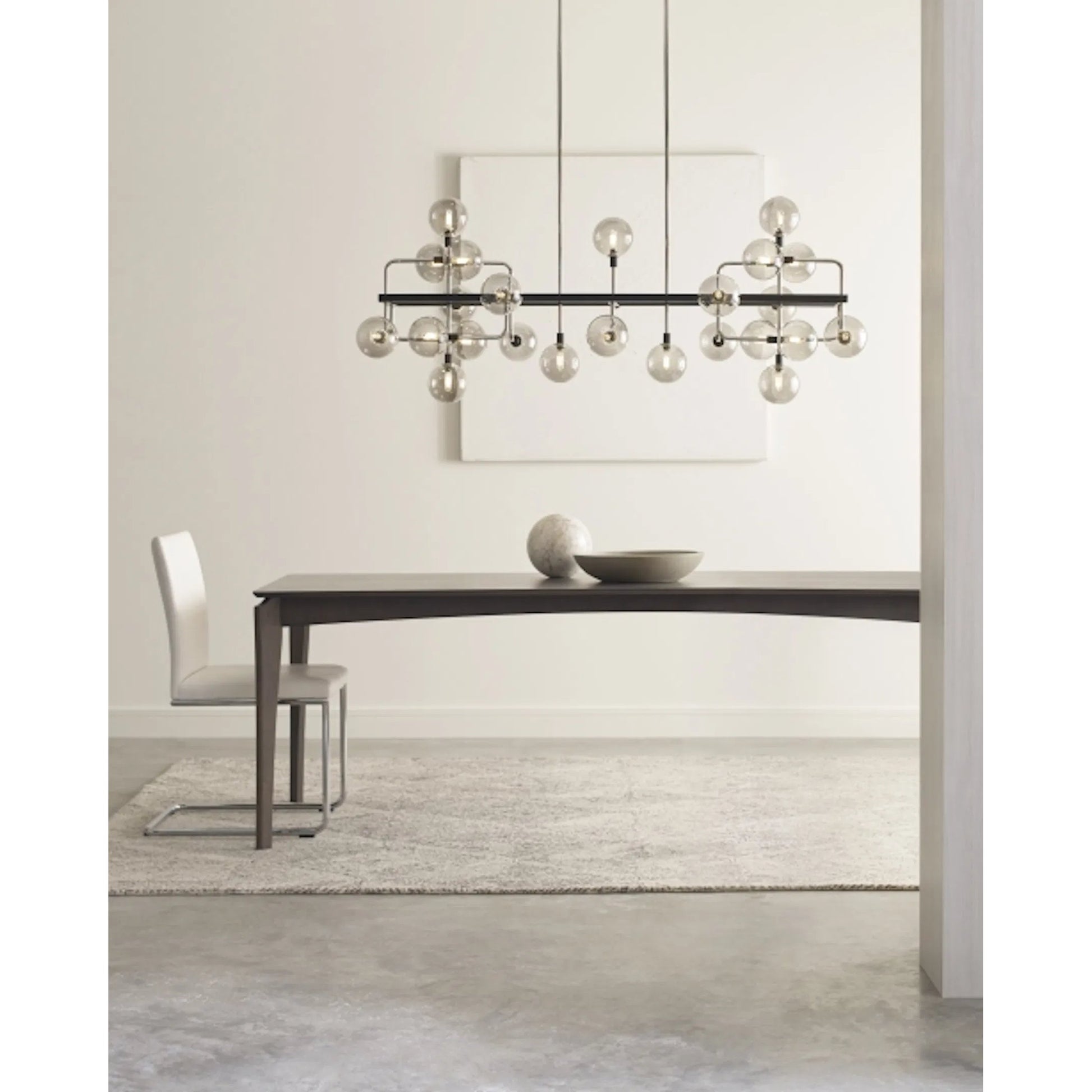 Viaggio Linear Chandelier by Tech Lighting. Made from metal in a modern style.
