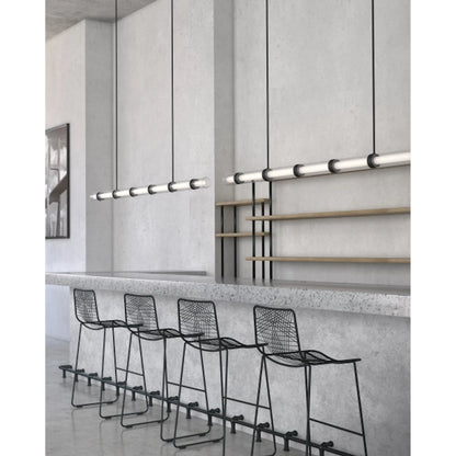 Wit Black Linear Suspension by Visual Comfort & Co. in black. Made from steel in a unique style.