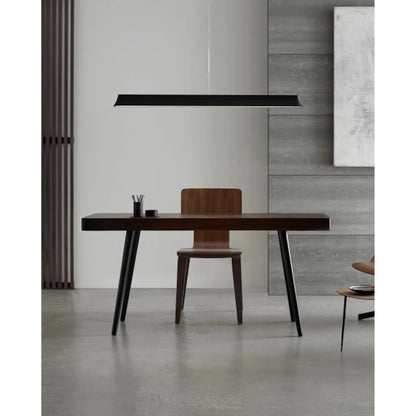 Zhane 49" Linear Suspension by Visual Comfort & Co. in black rubberized. Made from metal in a unique style.