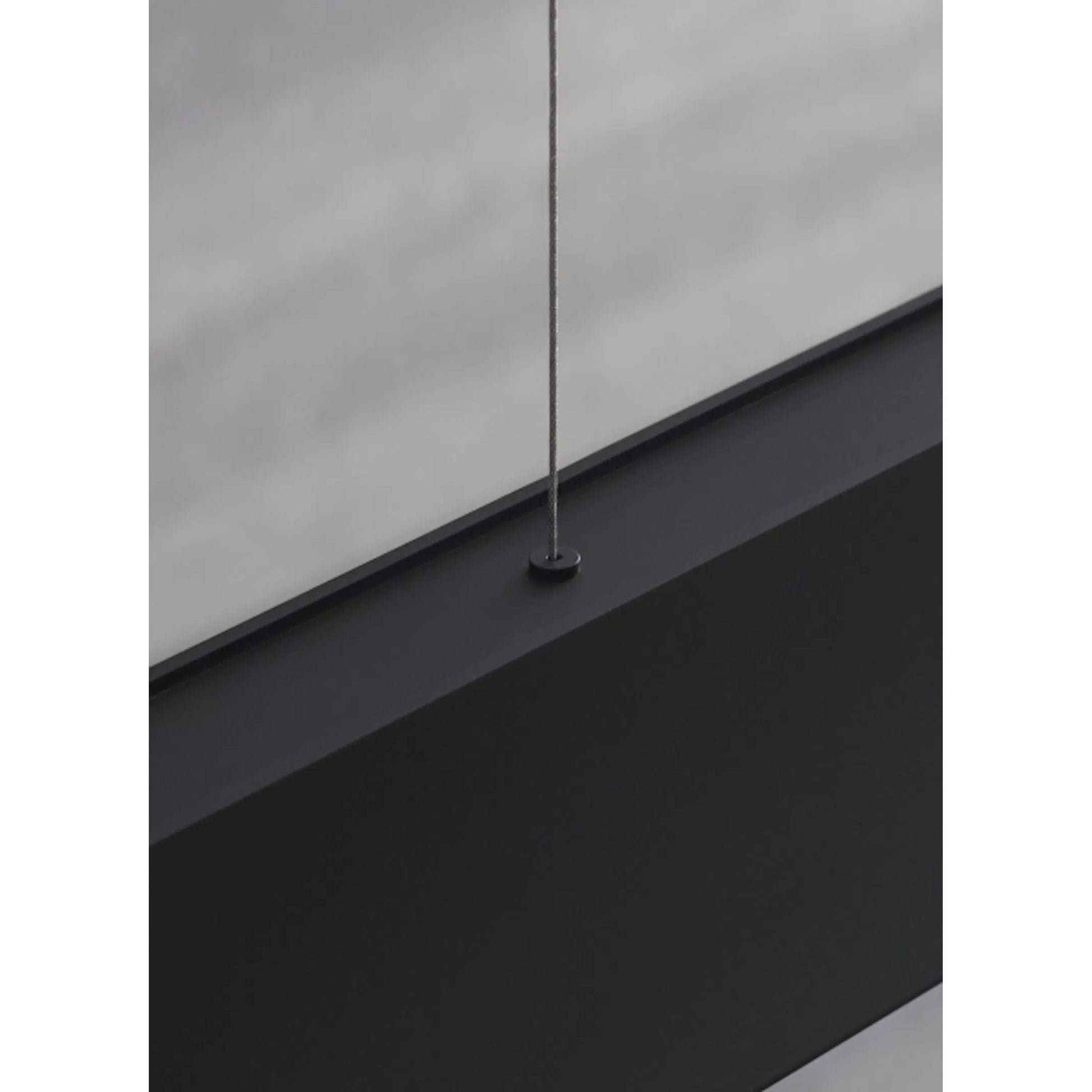 Zhane 49" Linear Suspension by Visual Comfort & Co. in black rubberized. Made from metal in a unique style.