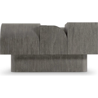 Basi Cocktail Table by Bernhardt in bracken. Made from wood in a modern style.