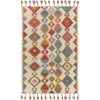 Rose, Burgandy, Dusty Sage, Blue, Medium Brown, Oatmeal / 4' x 6'