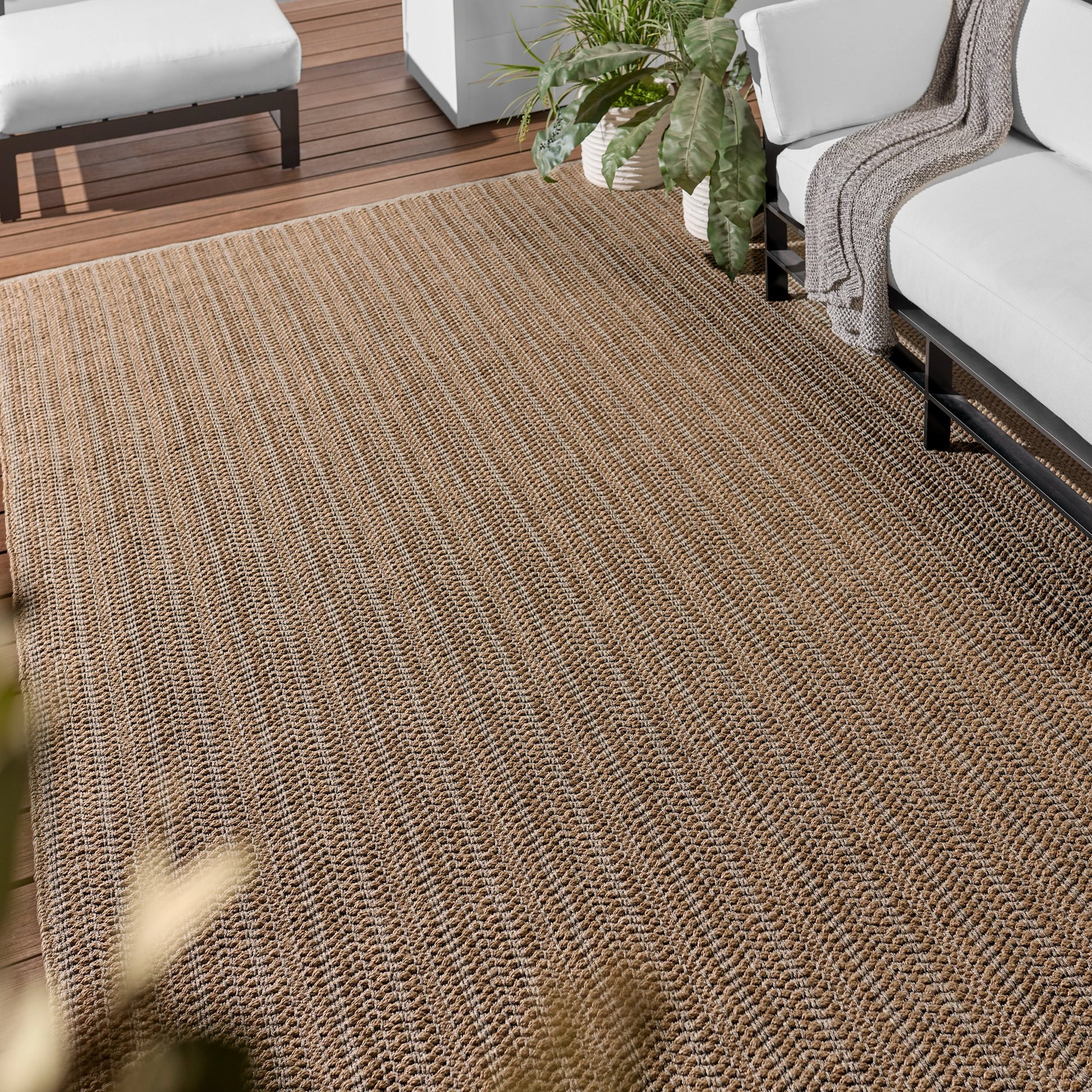 Talin TLN01 Rug by Jaipur Living in tan, gray. Made from 100% polypropylene in a unique style.