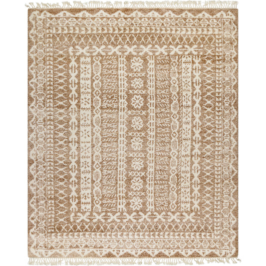 Tulsa Rug - 482116 by Surya in khaki, ash, pearl, sage. Made from face: 100% wool, warp: 100% wool in a unique style.