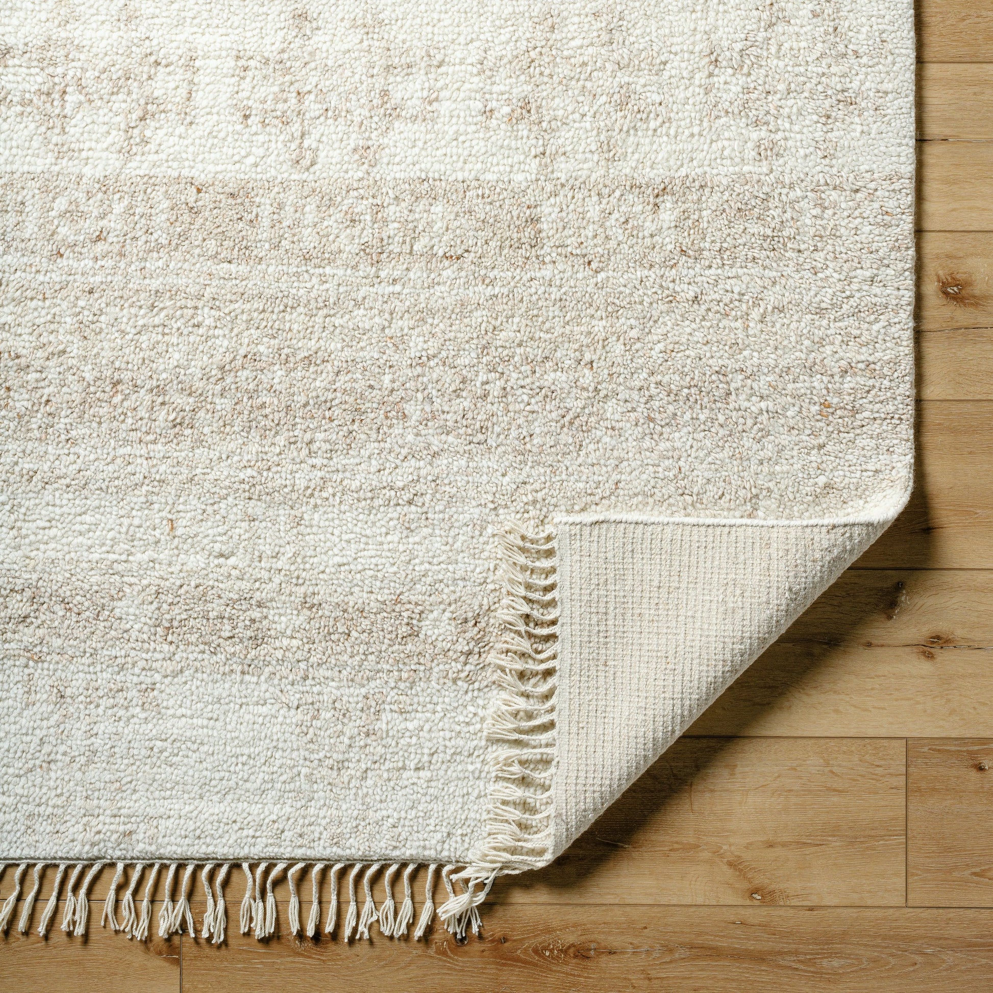 Tulsa TLS-2301 Rug by Surya in cream, light beige, pale blue. Made from face: 100% wool, warp: 100% wool in a unique style.