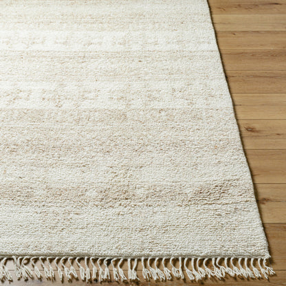 Tulsa TLS-2301 Rug by Surya in cream, light beige, pale blue. Made from face: 100% wool, warp: 100% wool in a unique style.