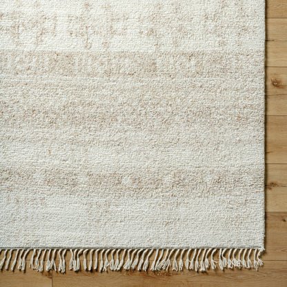 Tulsa TLS-2301 Rug by Surya in cream, light beige, pale blue. Made from face: 100% wool, warp: 100% wool in a unique style.