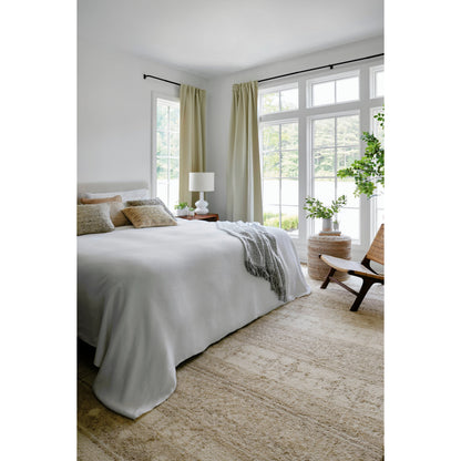 Tulsa TLS-2301 Rug by Surya in cream, light beige, pale blue. Made from face: 100% wool, warp: 100% wool in a unique style.