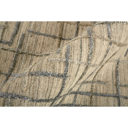 Kirkwood Transitional Rug - T08T8001 by Thom Felicia by Feizy Rugs in tan, silver. Made from viscose, wool in a unique style.
