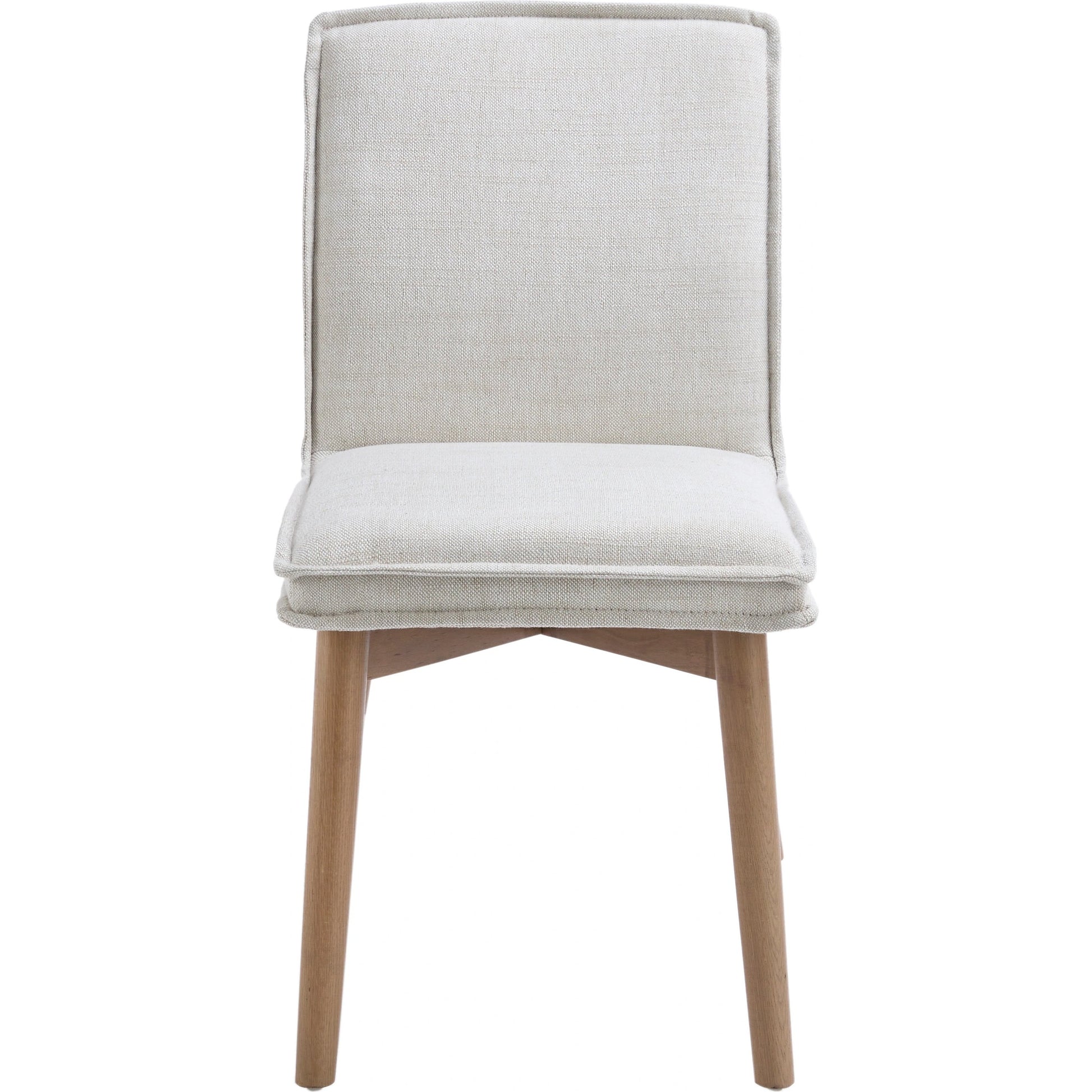Tilly Dining Chair (Set of 2) by Surya in light beige, clear and painted. Made from top: linen; upholstery: linen, base: beech wood, fill: 90% polyurethane foam, 10% dacron in a modern style.