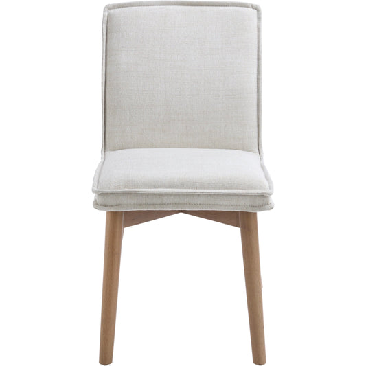 Tilly Dining Chair by Surya in base: gray and painted. Made from top: linen; upholstery: linen, base: beech wood, fill: 90% polyurethane foam, 10% dacron in a modern style.