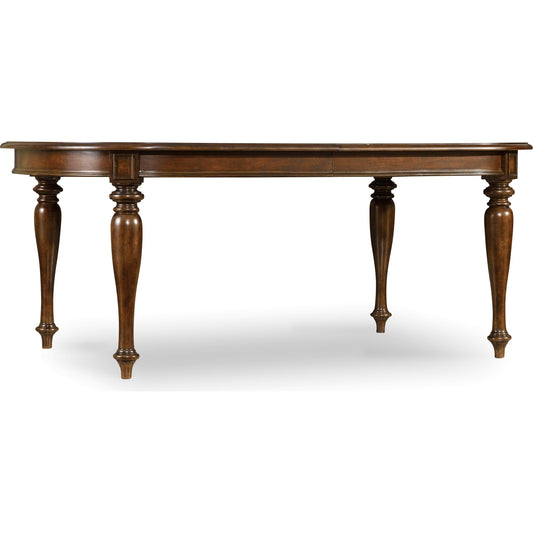 Leesburg Leg Table by Hooker Furniture in mahogany. Made from mahogany veneers in a traditional style.
