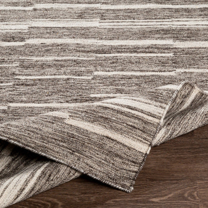 Tamaris TMI-2300 Rug by Surya in charcoal, cream, gray, light gray. Made from 60% wool, 40% viscose in a unique style.