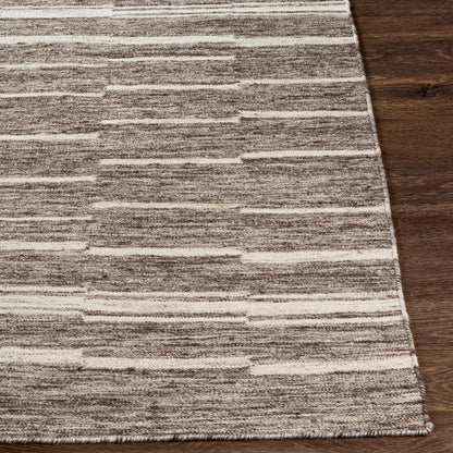 Tamaris TMI-2300 Rug by Surya in charcoal, cream, gray, light gray. Made from 60% wool, 40% viscose in a unique style.