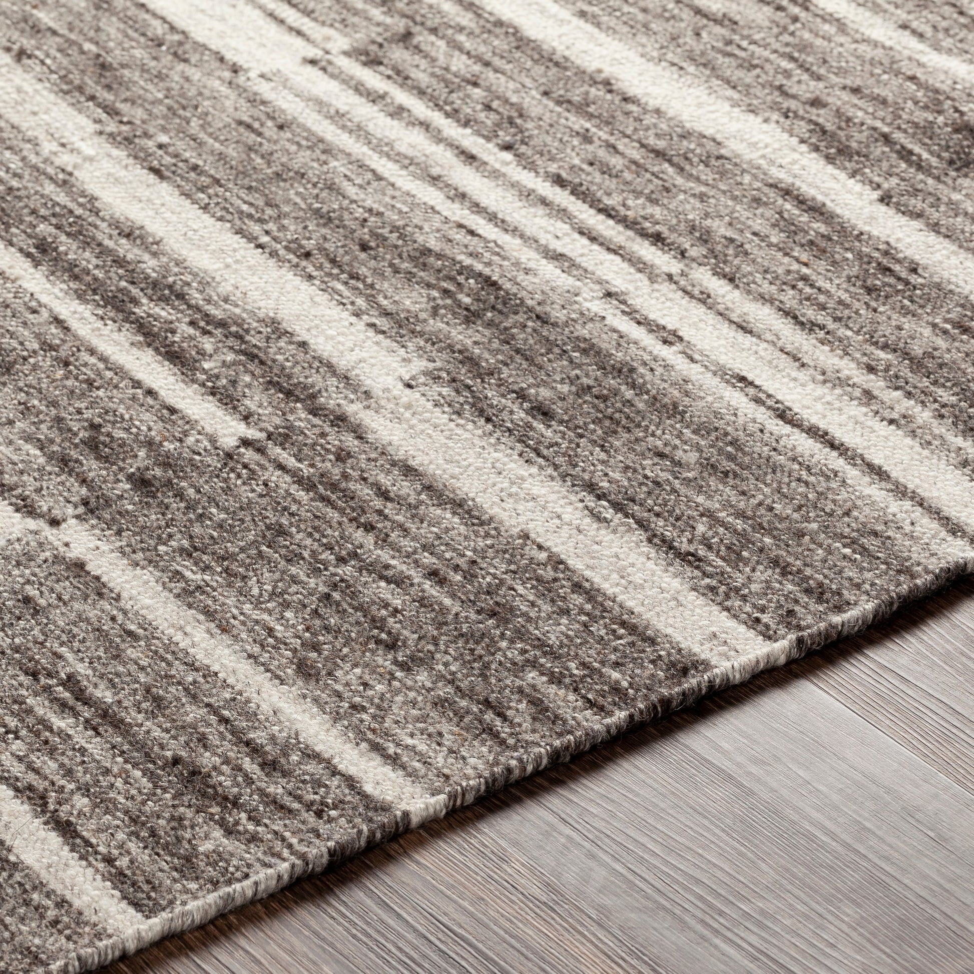 Tamaris TMI-2300 Rug by Surya in charcoal, cream, gray, light gray. Made from 60% wool, 40% viscose in a unique style.