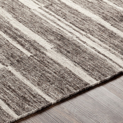 Tamaris TMI-2300 Rug by Surya in charcoal, cream, gray, light gray. Made from 60% wool, 40% viscose in a unique style.
