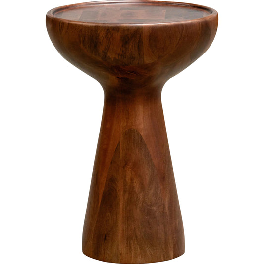 Tomlee End Table by Surya in brown. Made from mango wood in a transitional style.
