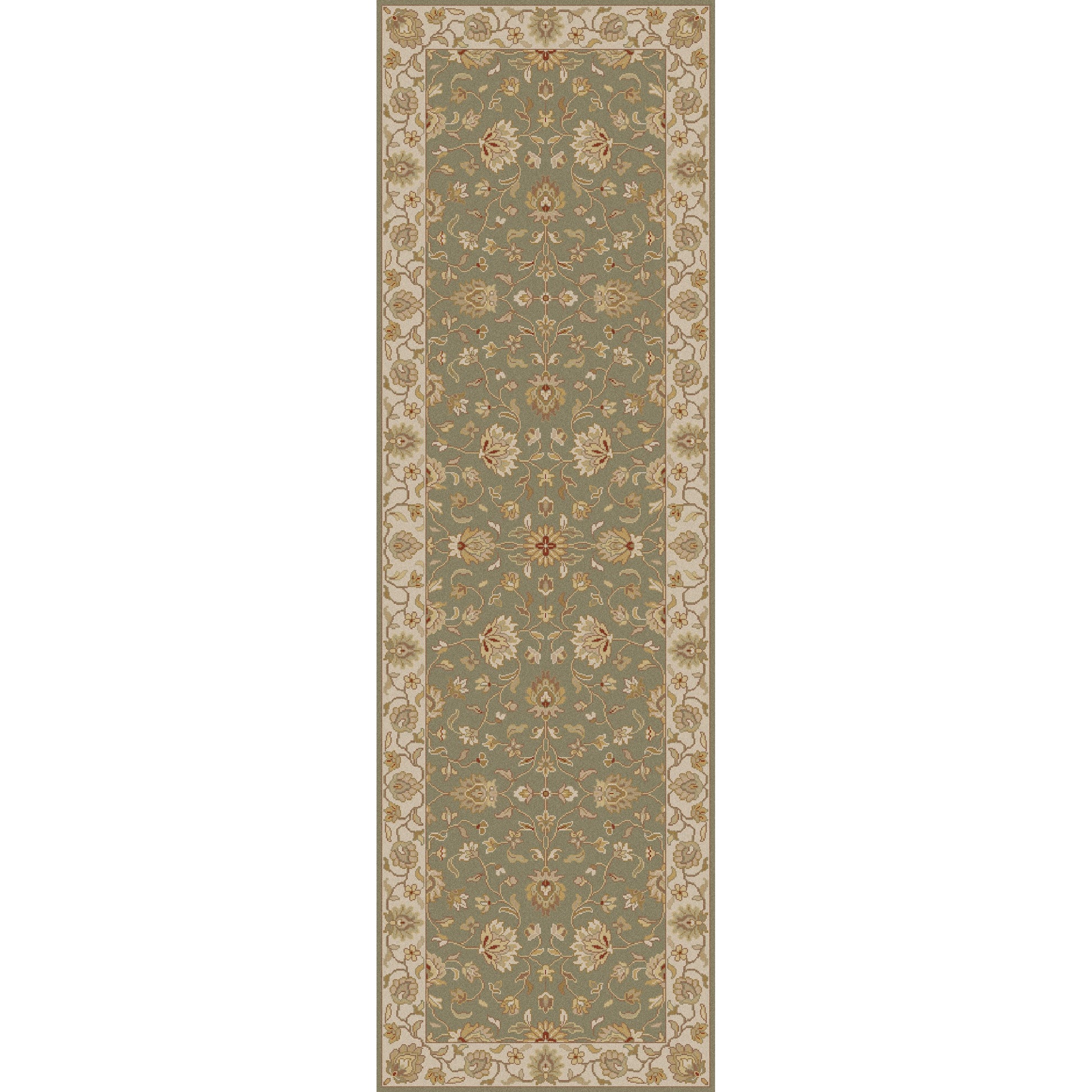 Temptress Rug - 1630 by Surya in sage, light sage, tan, medium gray, plum. Made from 100% wool in a unique style.