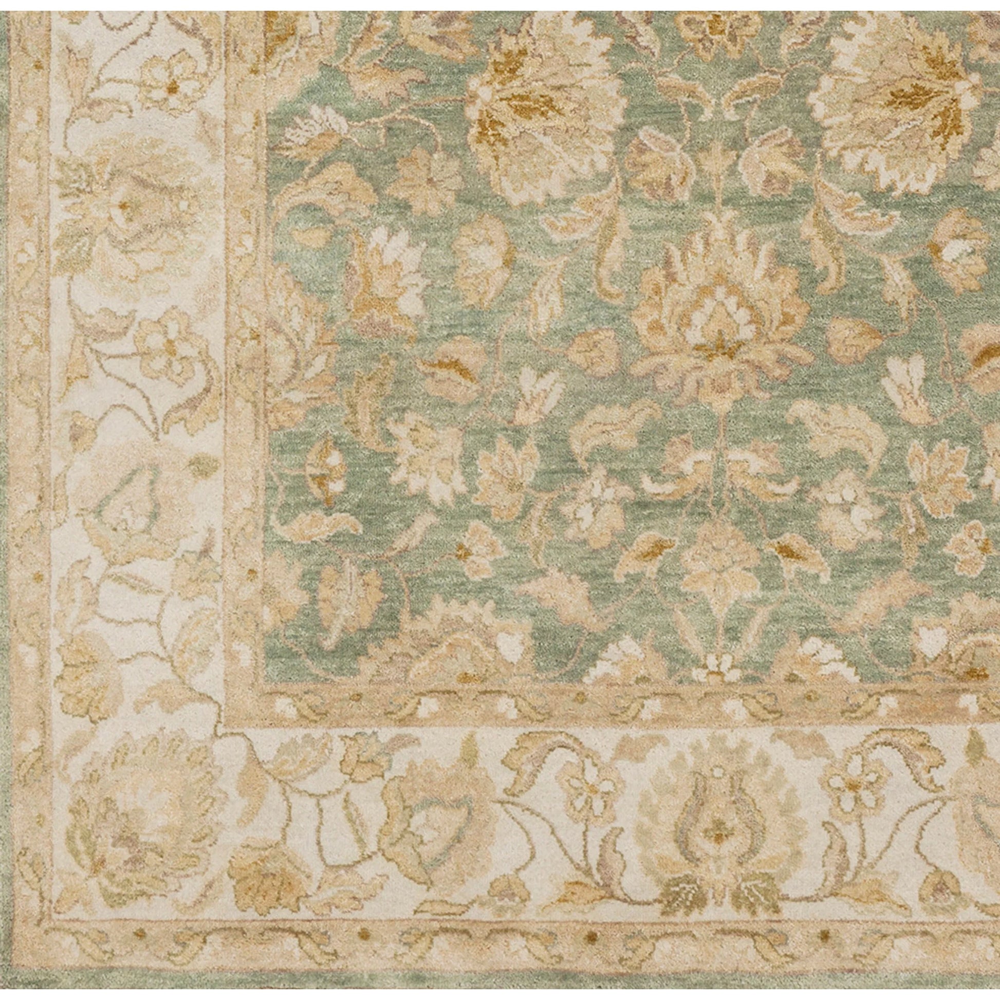 Temptress Rug - 1630 by Surya in sage, light sage, tan, medium gray, plum. Made from 100% wool in a unique style.