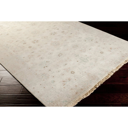 Temptress Rug - 1631 by Surya in light gray, medium gray, ice blue, dusty pink, light olive. Made from 100% wool in a unique style.