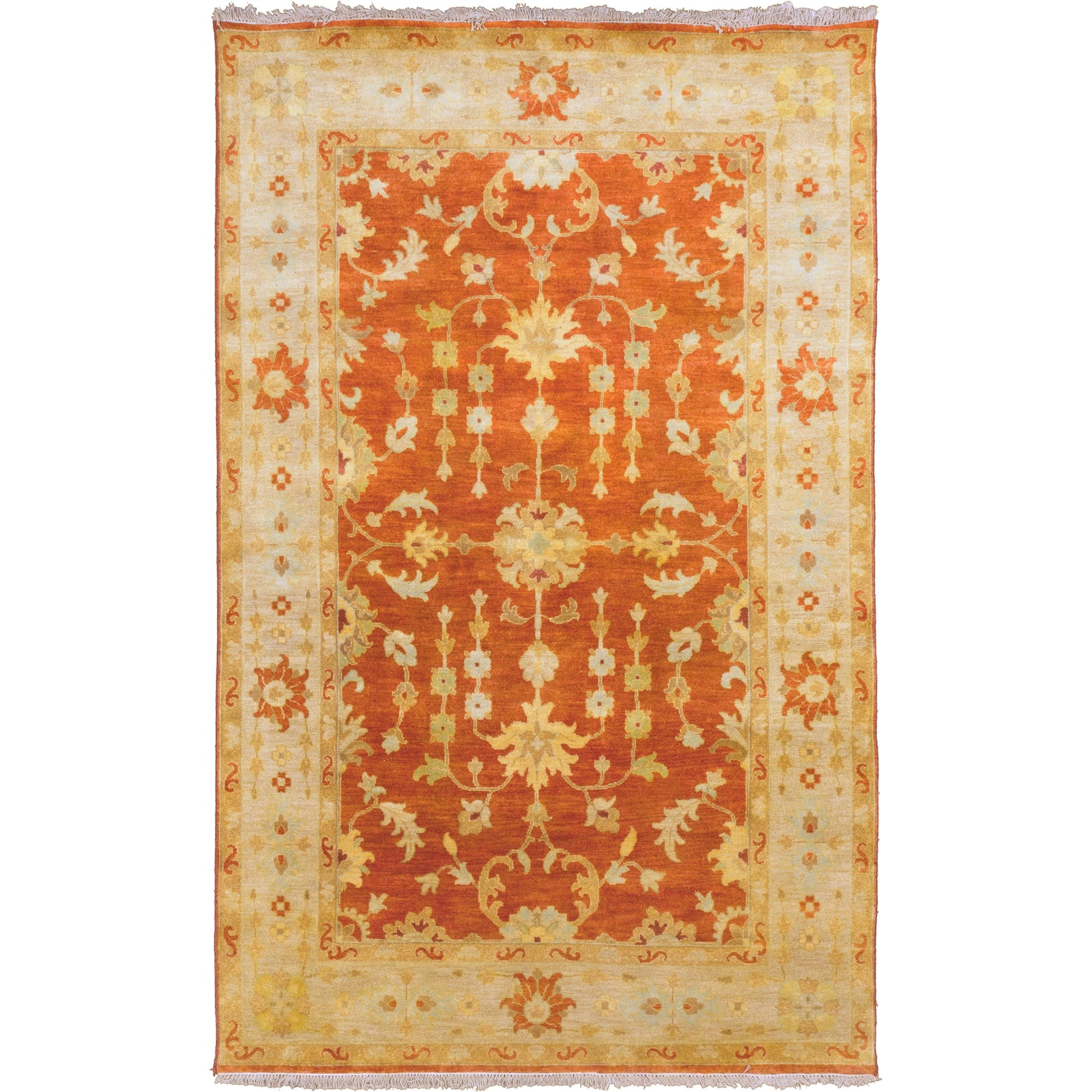Temptress Rug - 1632 by Surya in rust, tan, mustard, olive. Made from 100% wool in a unique style.