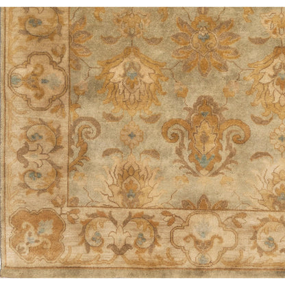 Temptress Rug - 1633 by Surya in light olive, mustard, light brown, sage. Made from 100% wool in a unique style.