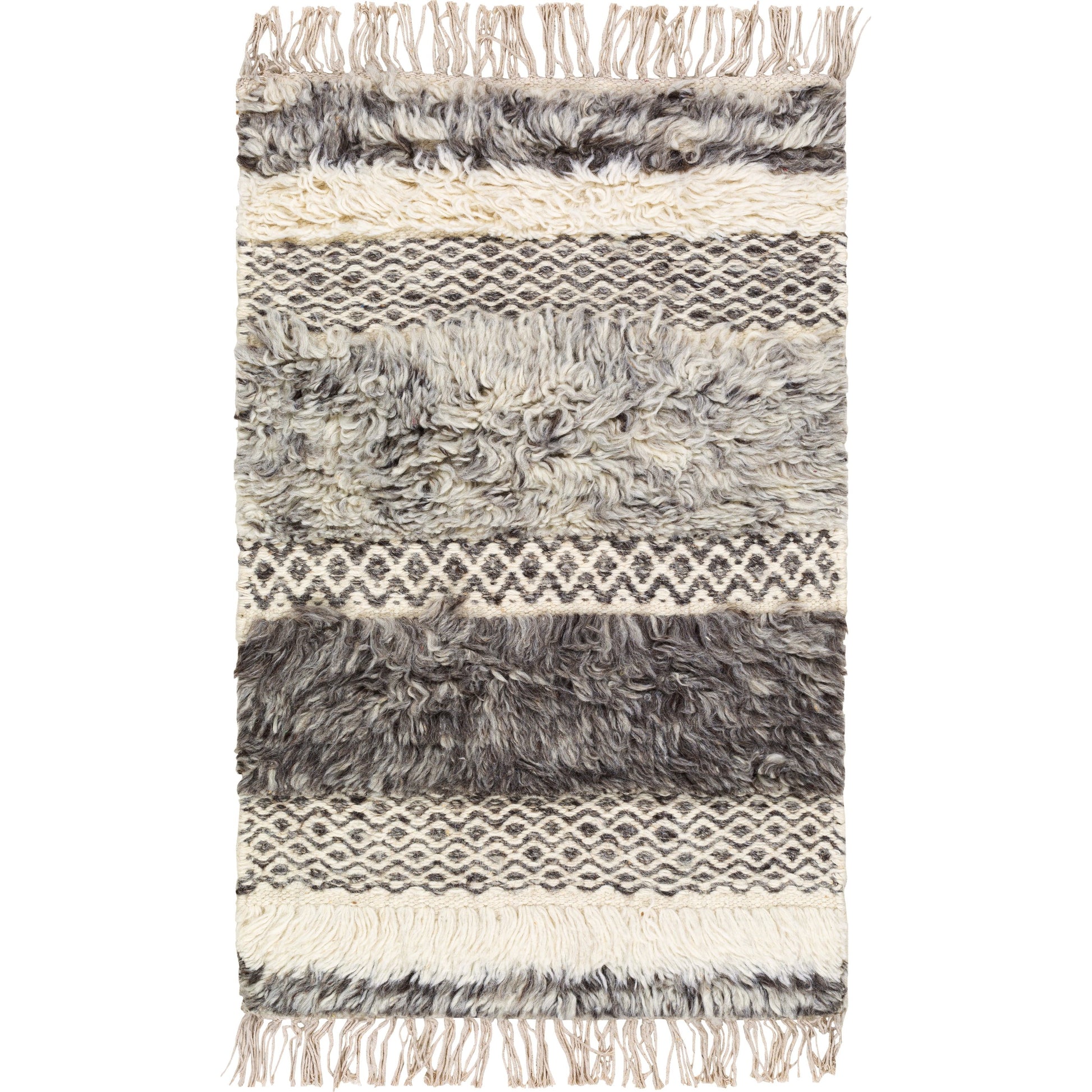 Tulum TMU-2302 Rug by Livabliss in beige, gray, taupe, dark brown. Made from 100% new zealand wool in a unique style.