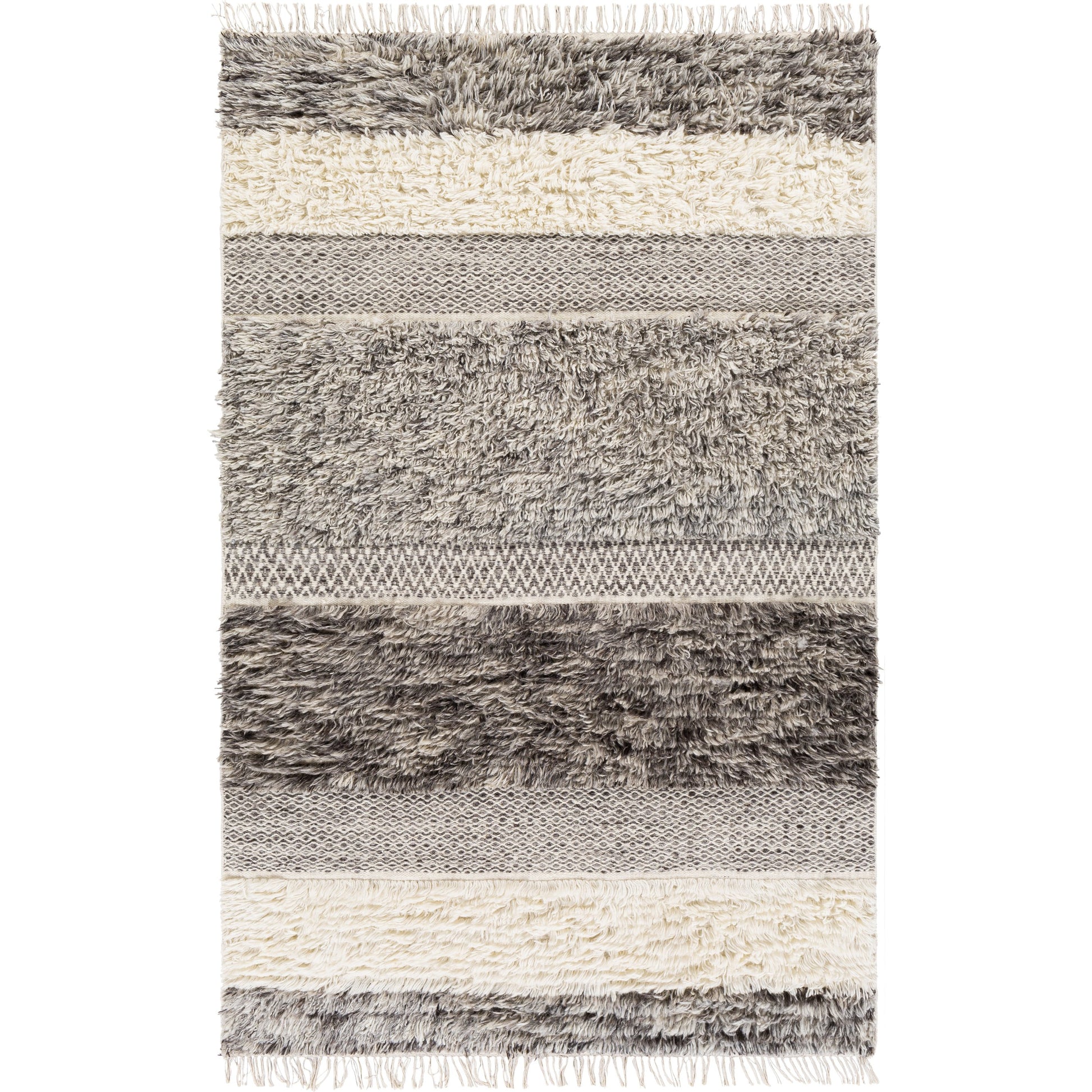 Tulum TMU-2302 Rug by Livabliss in beige, gray, taupe, dark brown. Made from 100% new zealand wool in a unique style.