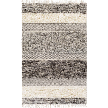 Tulum TMU-2302 Rug by Livabliss in beige, gray, taupe, dark brown. Made from 100% new zealand wool in a unique style.