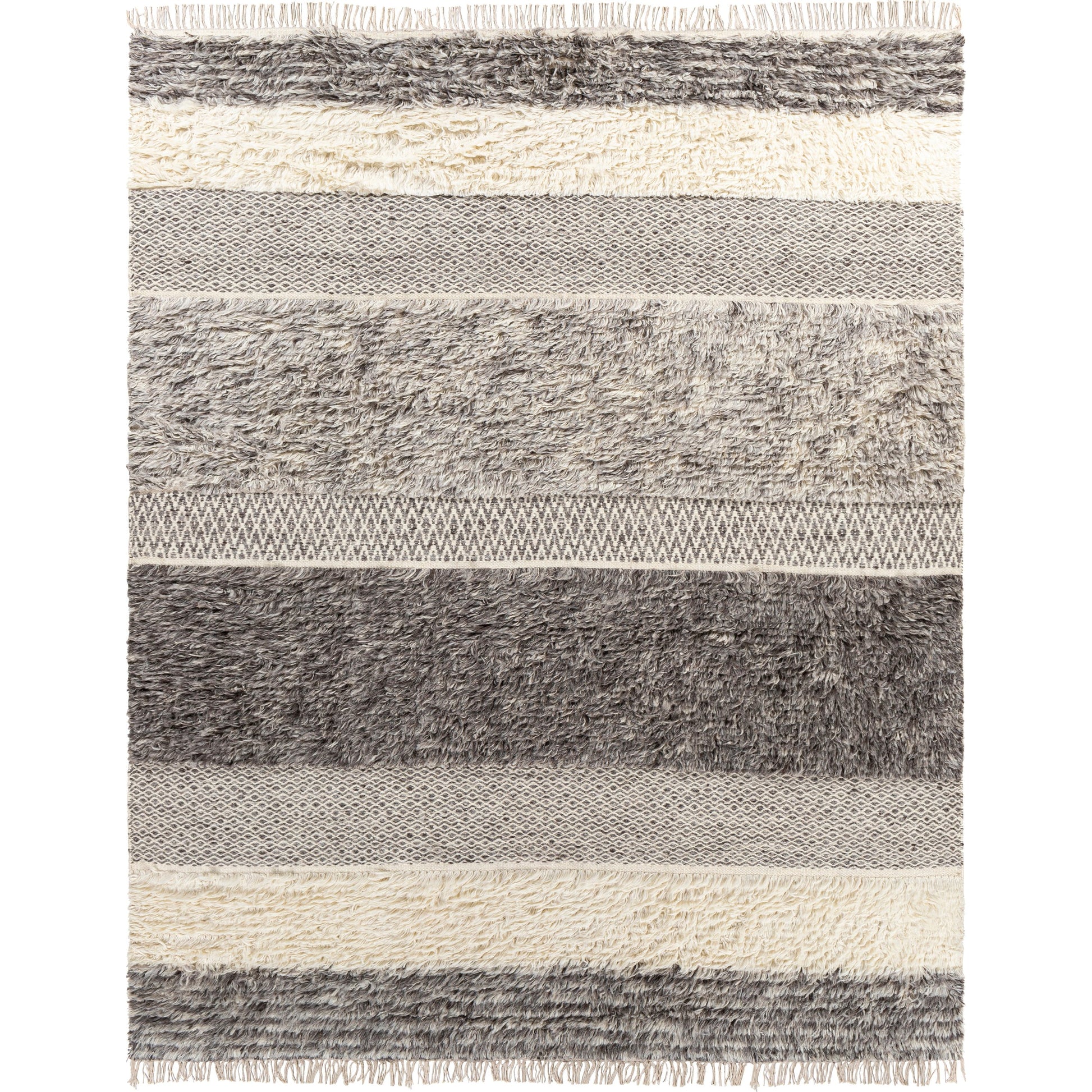Tulum TMU-2302 Rug by Livabliss in beige, gray, taupe, dark brown. Made from 100% new zealand wool in a unique style.