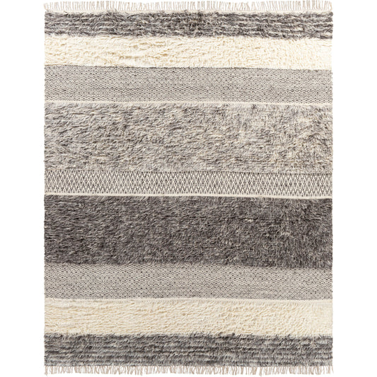 Tulum Rug - 25954 by Livabliss in beige, gray, taupe, dark brown. Made from 100% new zealand wool in a unique style.