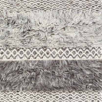 Tulum TMU-2302 Rug by Livabliss in beige, gray, taupe, dark brown. Made from 100% new zealand wool in a unique style.